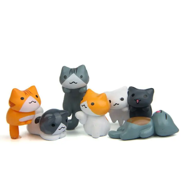 Bonsai Garden In Japan - Juego de 6 piezas de gatos