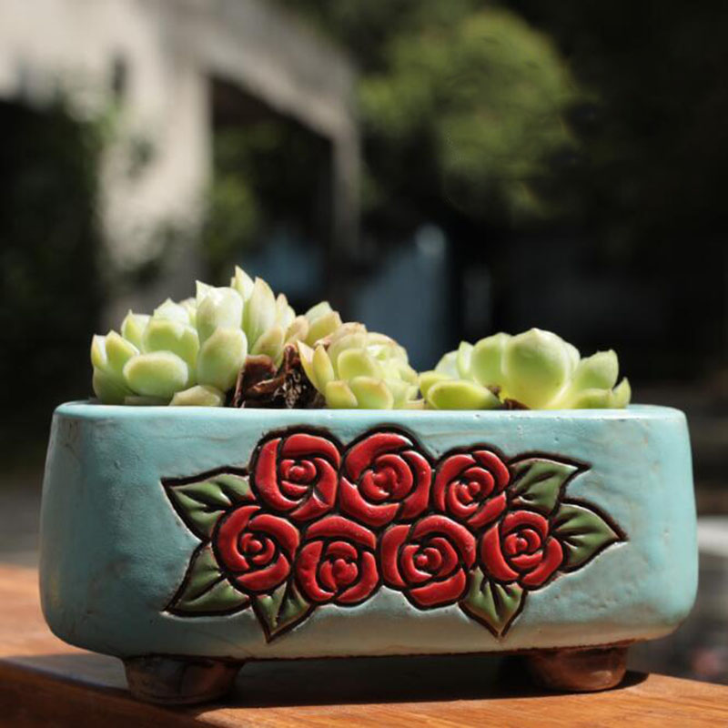 Maceta rectangular de cerámica - Bonsai Garden Europe reseña y precio