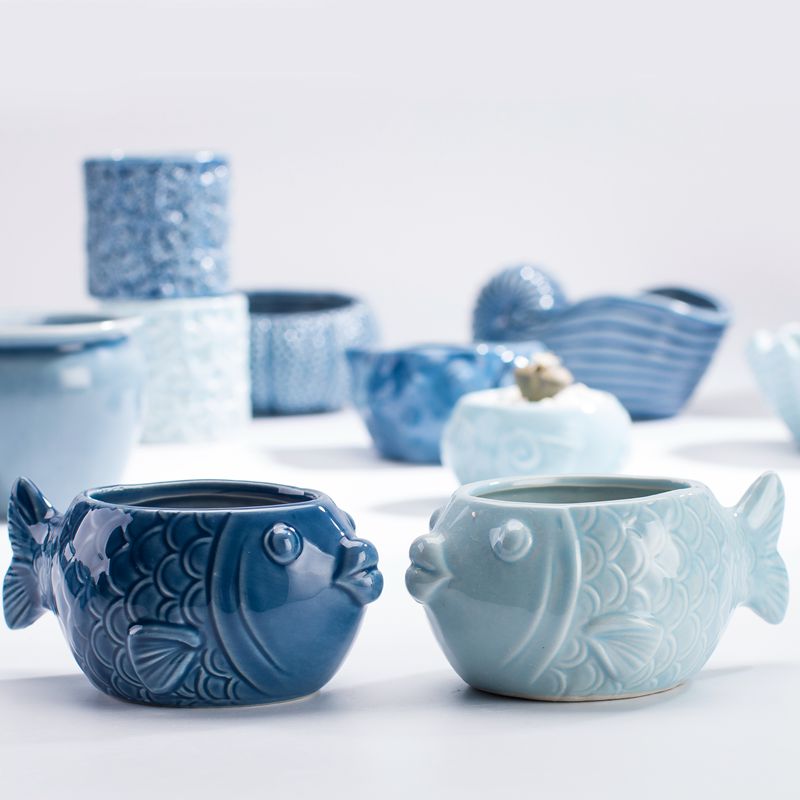 Maceta de Porcelana Azul con D - Bonsai Garden Europe reseña y precio